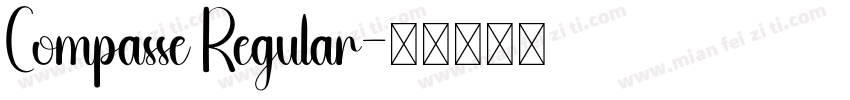 Compasse Regular字体转换